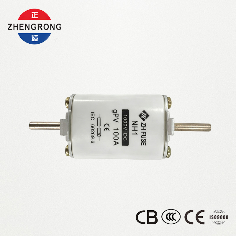 PV DC Säkring NH1 100A 1000V | CE & IEC 60269.6 Godkänd för solpaneler