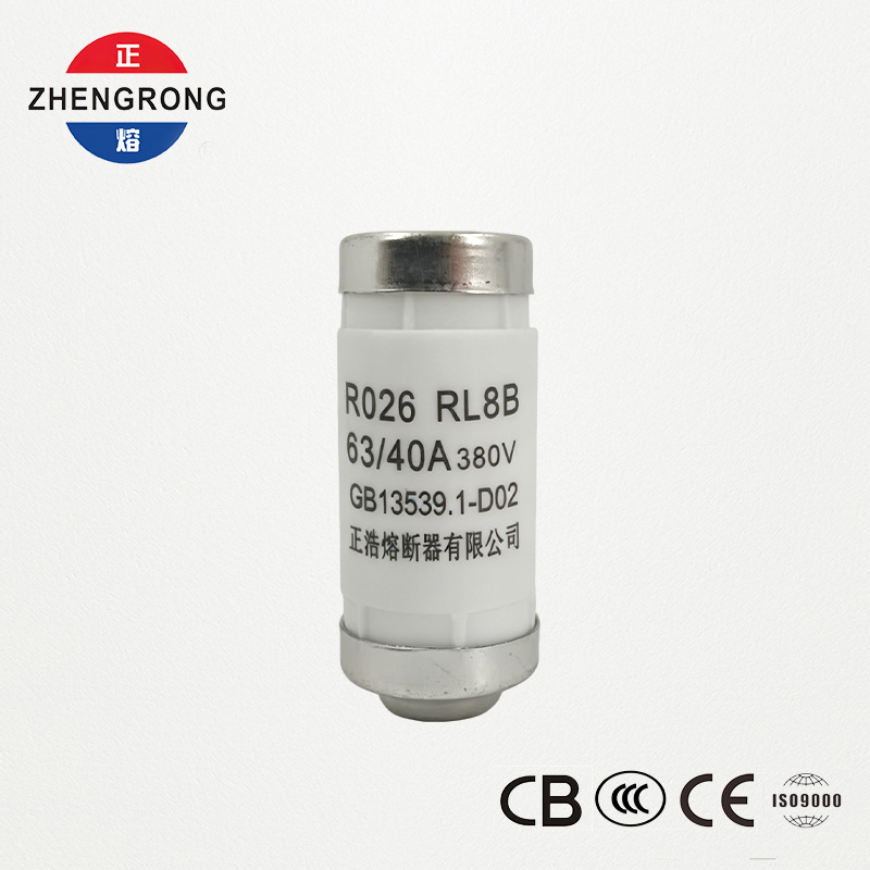 RL8B R026 40A 380V D02 Cylindrisk säkring