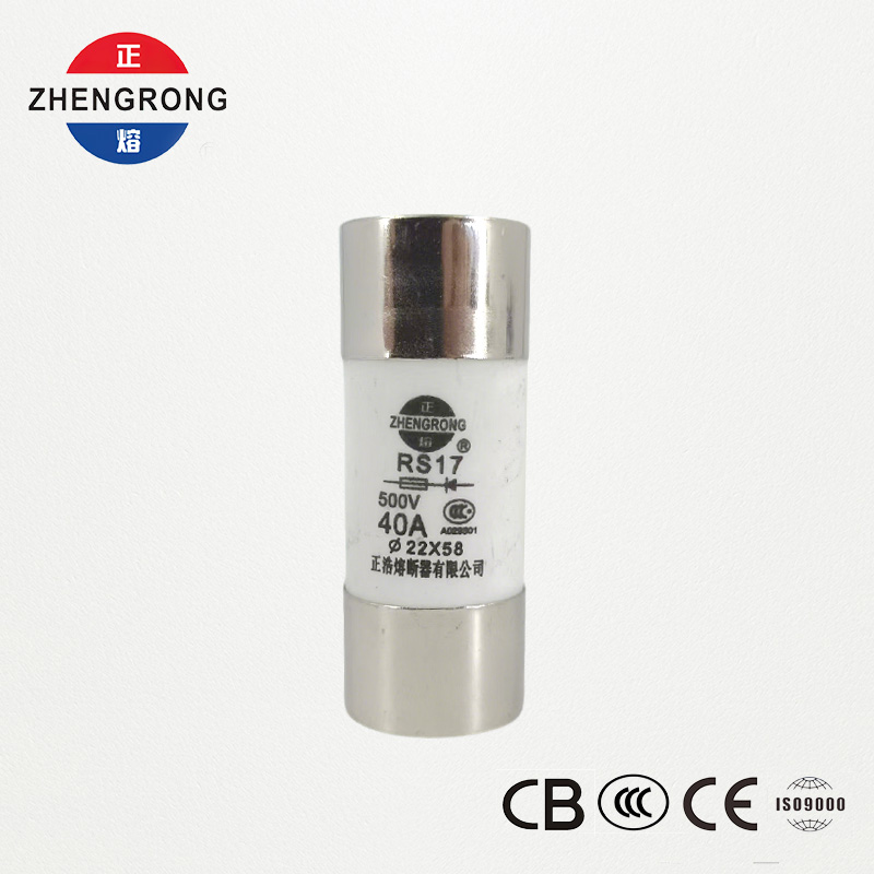 RS17 40A 500V Cylindrisk snabbverkande säkring | 22*58mm | CCC-certifierad