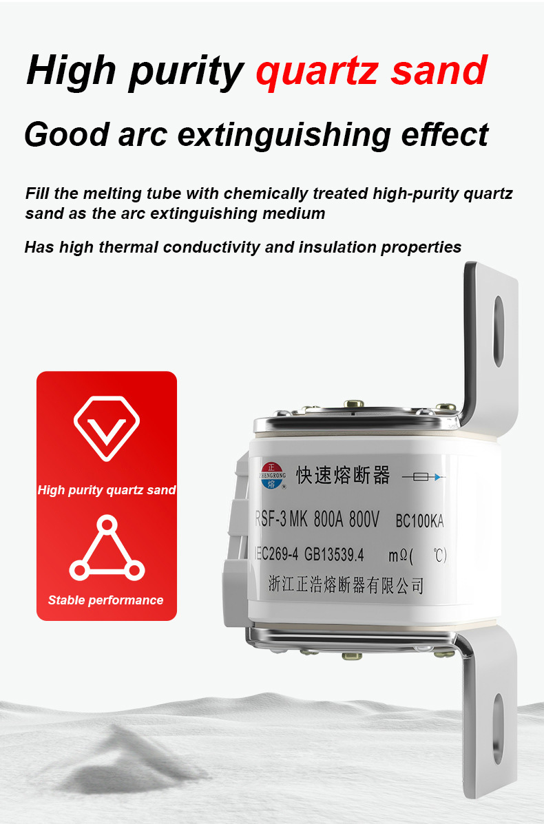 RSF-3MK 800V-800A BC100KA säkring Länkar