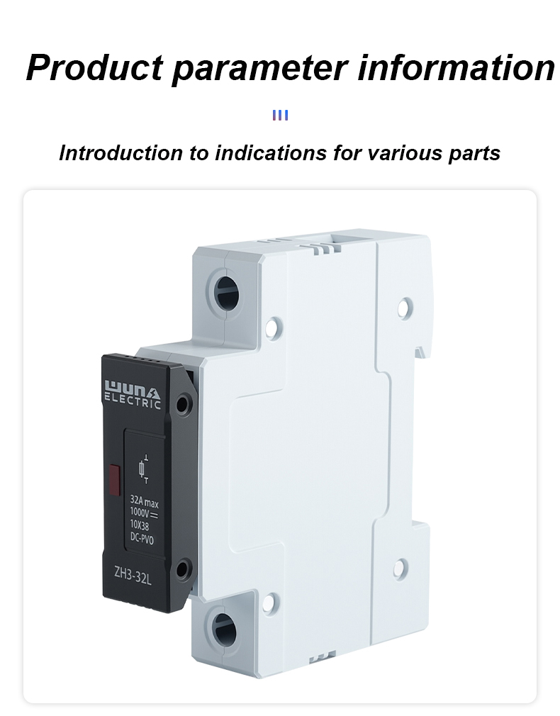 ZH32L DC 1000V Säkringshållare